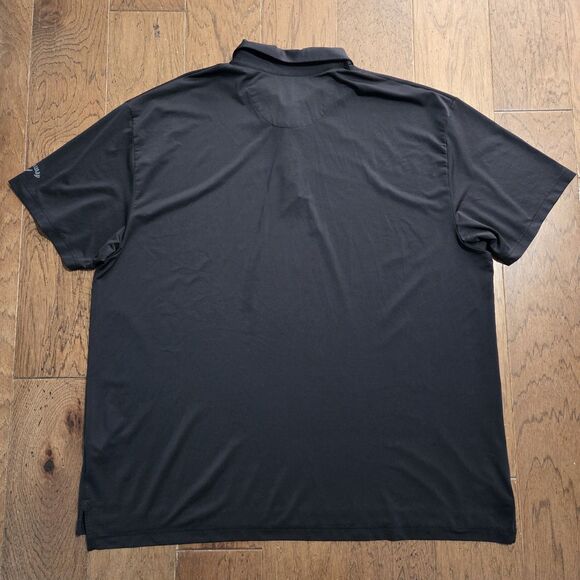 Callaway Polo Shirt Mens 3X Black Opti-Dri Performance Golf Stretch Big - Picture 4 of 7